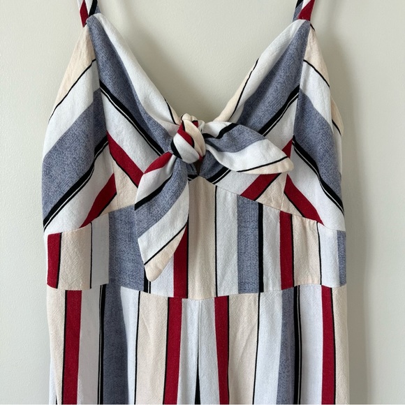 Agaci Sweet Rain Vertical Striped Culottes Wide-leg Jumpsuit - Picture 6 of 11